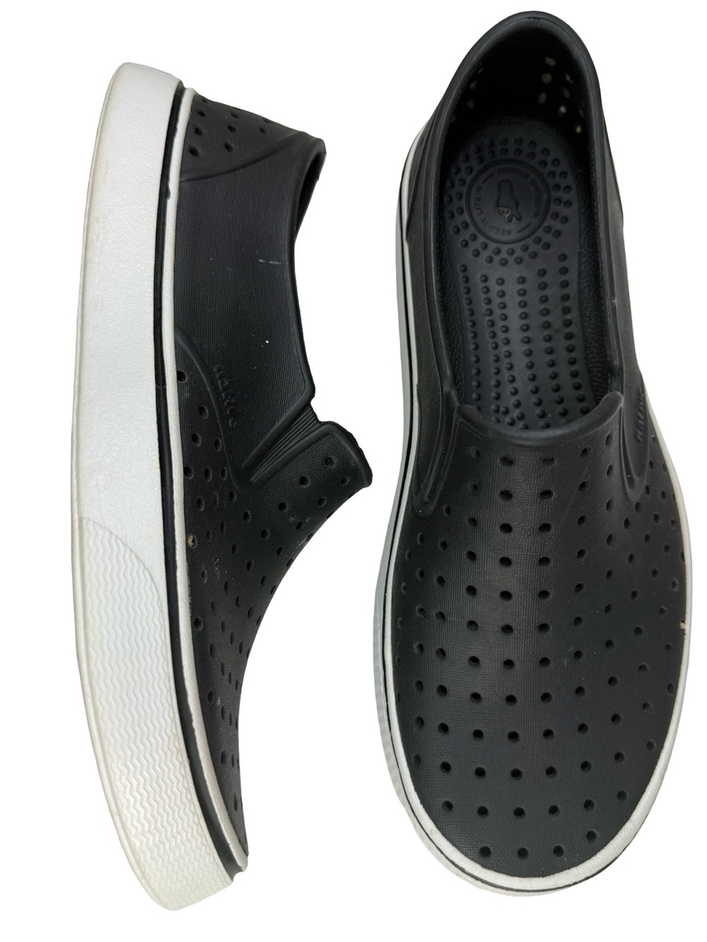 Native Miles Shoes In Black Size 9